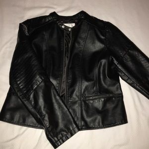Faux leather jacket